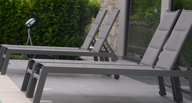 Lettino prendisole impilabile