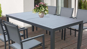 Tavolo allungabile in alluminio